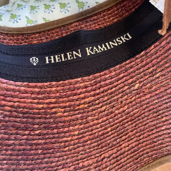 Helen Kaminski Raffia Packable Visor Sun Hat One Size Coastal Quiet Luxury Tie main image 7